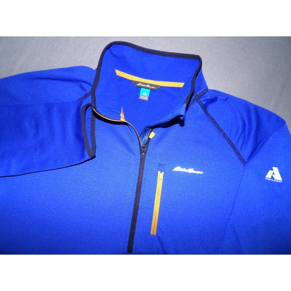 Eddie Bauer First Ascent Blue Lined‎ Stretch 1/4 Zip Athletic Jacket Women's 3XL